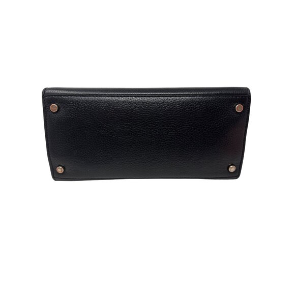 Kate Spade Hayes Medium Black Pebbled Leather Handbag Purse Crossbody - Picture 11 of 16